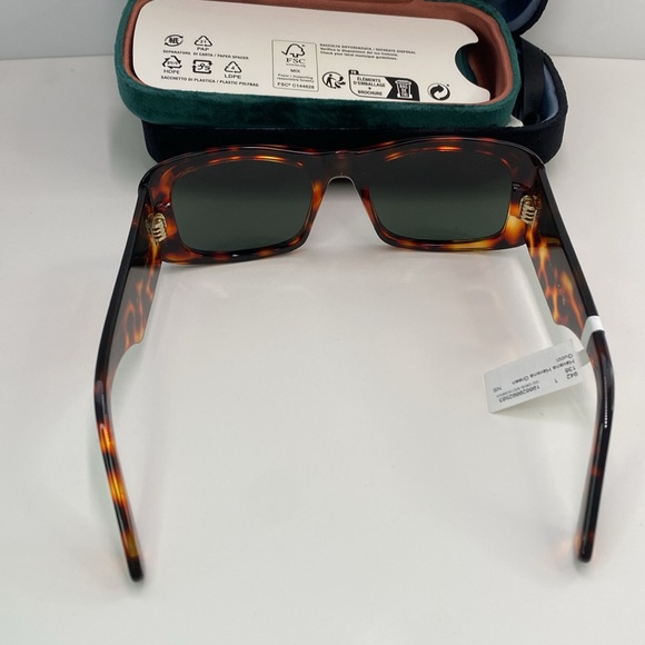 New Authentic Gucci GG1080S 003 Eyewear Rectangular Frame Sunglasses - Picture 9 of 15